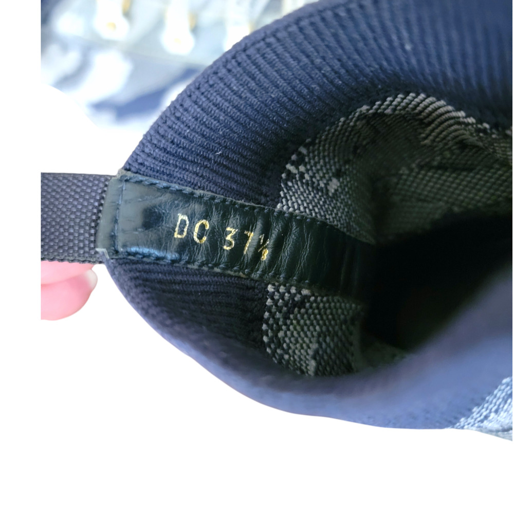 Christian Dior Walk N’ Dior J’Adior Blue Gray Camo Knit Sneakers 37.5 / US 7.5 - Picture 5 of 9